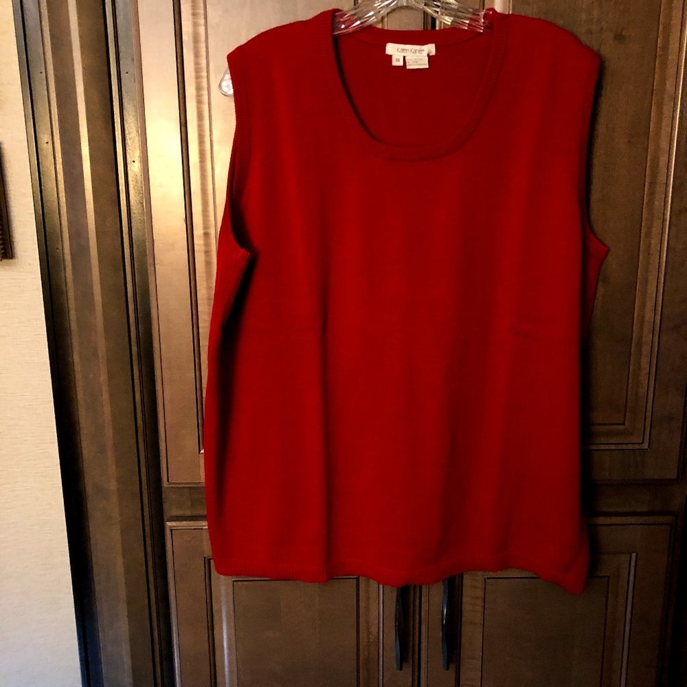 Plus Size Karen Kane Pullover Sleeveless Sweater
